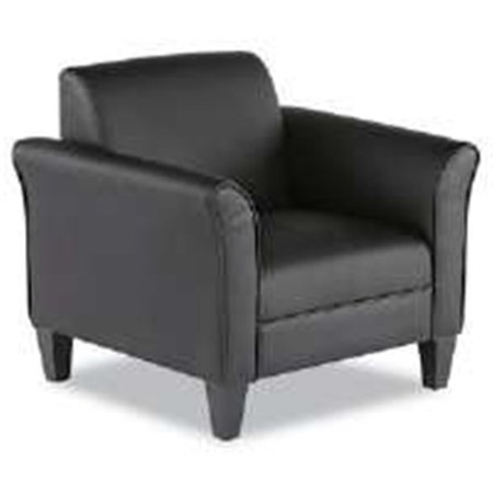 FINE-LINE ALERL23LS10B Reception Lounge Series Club Chair Black Black Leather FI558949